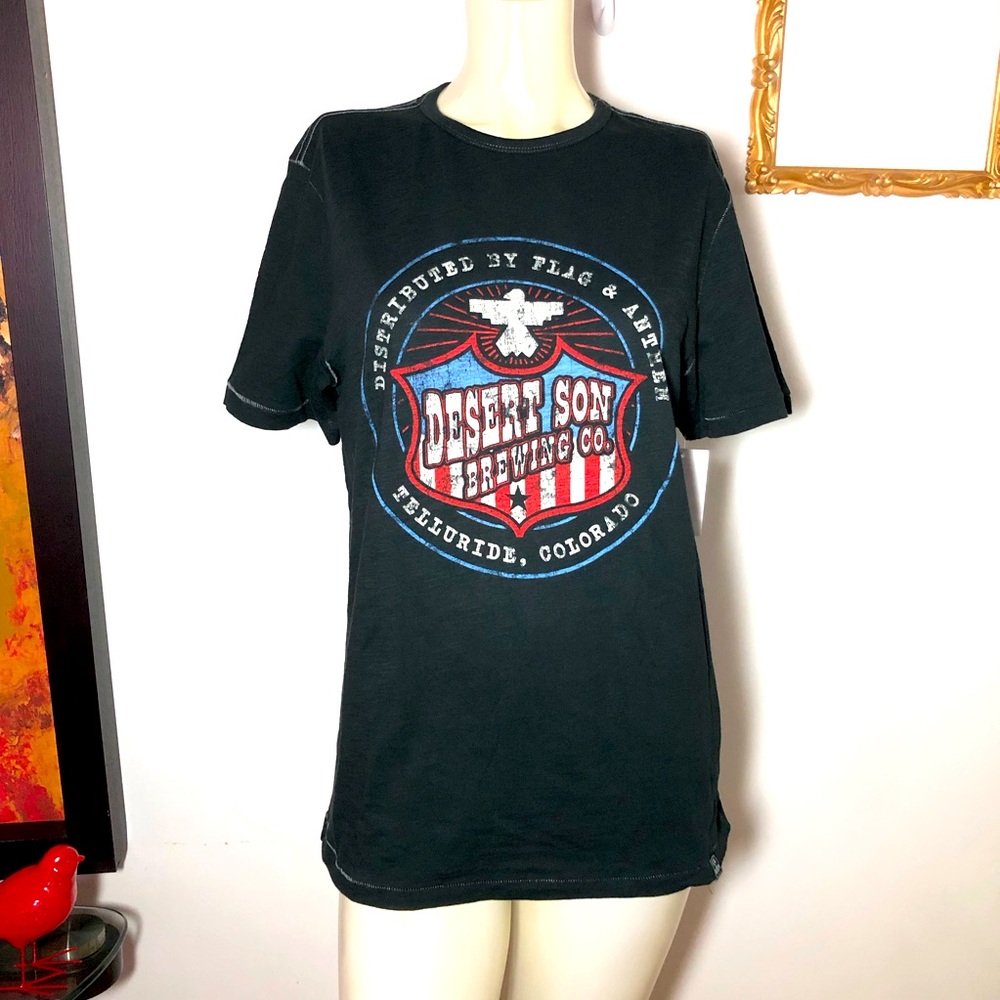 New Flag & Anthem Desert Son Size Small TeeShirt New With Tags Blue Red Graphics